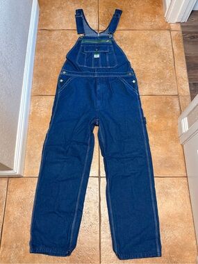 Liberty Men's Dark Blue Relaxed Jeans Overalls